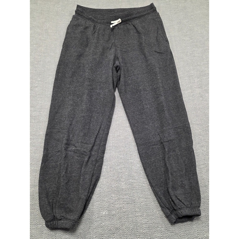 Alternative Apparel Eco-Fleece Jogger Sweatpants XL Heather Charcoal Drawstring